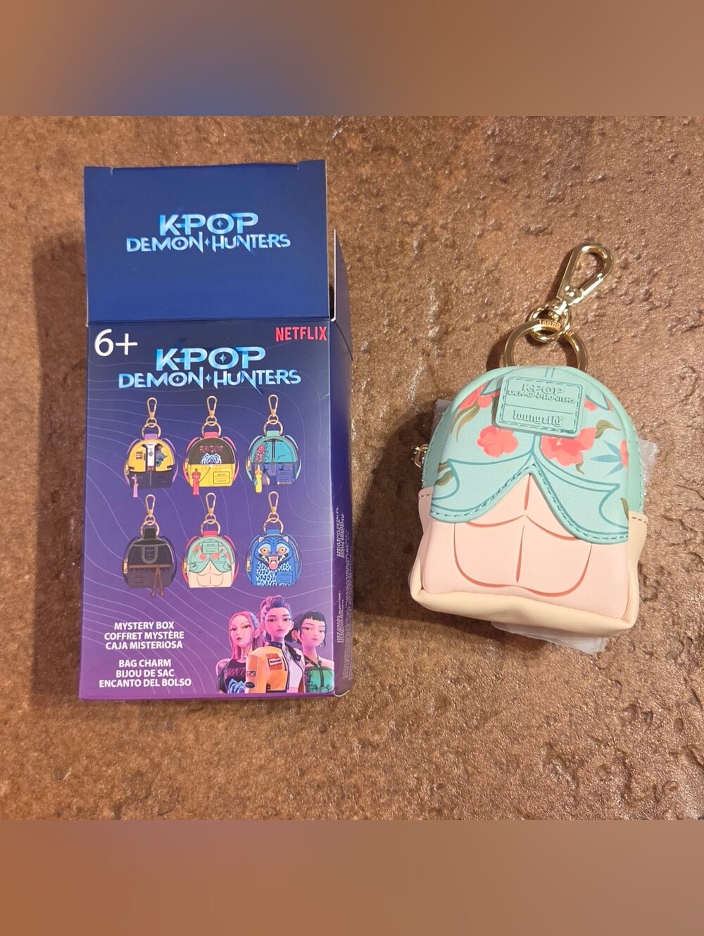 Loungefly K-Pop Demon Hunters Cosplay Mystery Mini Backpack Keychain Charm Abby